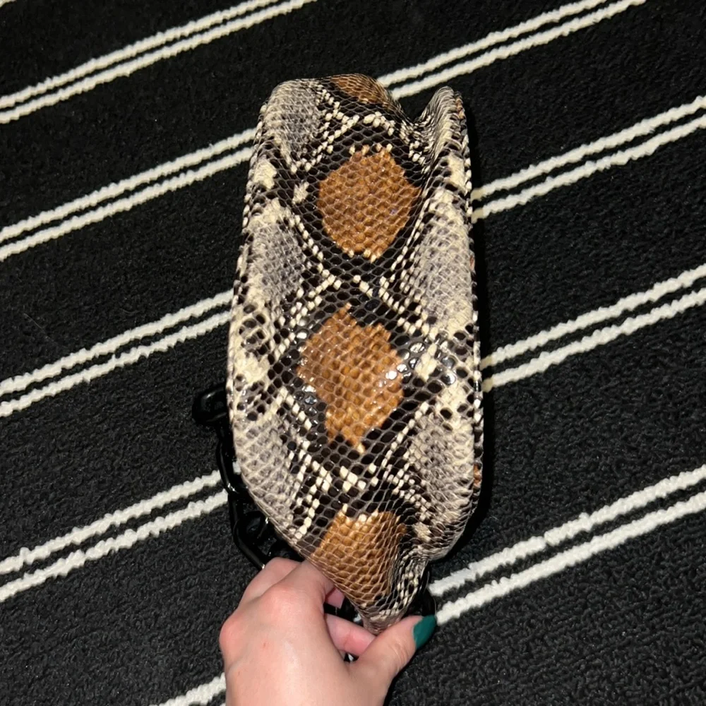 Simon Miller Bend Shoulder Bag in Snake Print